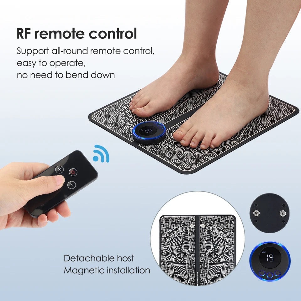 Combo Pack: EMS Foot Massager & Butterfly Mini Massager (Set of 2)